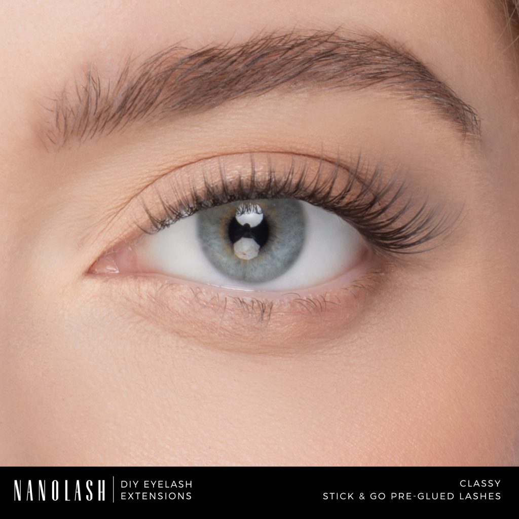 nanolash Vorgeklebte Wimpern für die Verlängerung zu Hause